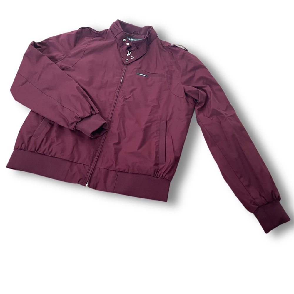 Members Only Maroon Men’s Classic Iconic Racer Jacket - Picture 5 of 11